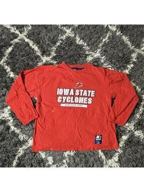 Vintage 90s Iowa State Cyclones Starter Shirt Men’s Large Red Pullover Crewneck
